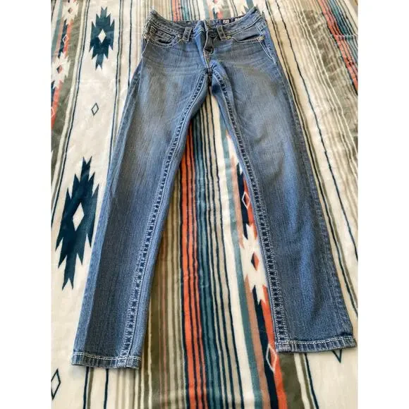 Miss Me Y2K Mid-Rise Cuffed Skinny Jeans Size 25 - Picture 6 of 11